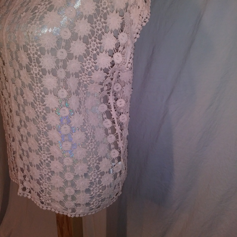 NWT Lauren Conrad knitted Lite Pink Shirt - Picture 3 of 8